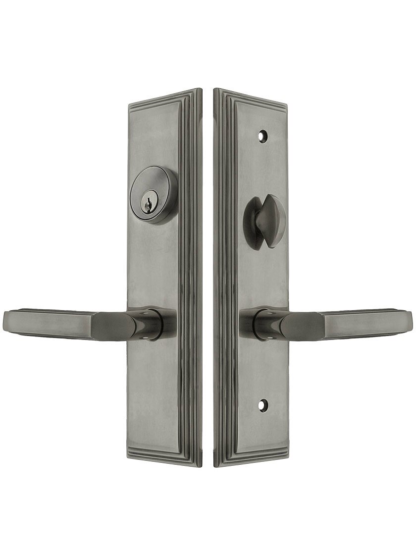 Manhattan Mortise Lock Entry Set with Milano Levers | House of